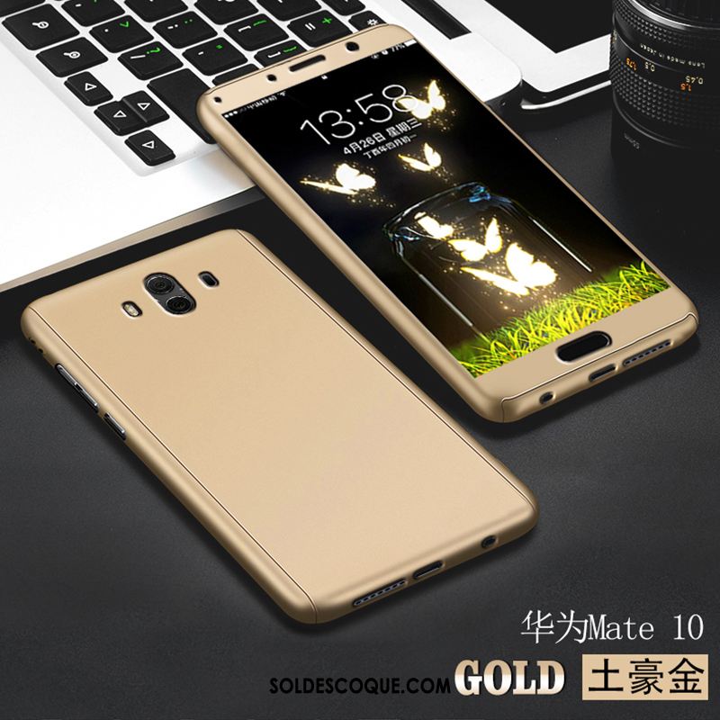 Coque Huawei Mate 10 Or Tempérer Tout Compris Membrane Téléphone Portable Soldes