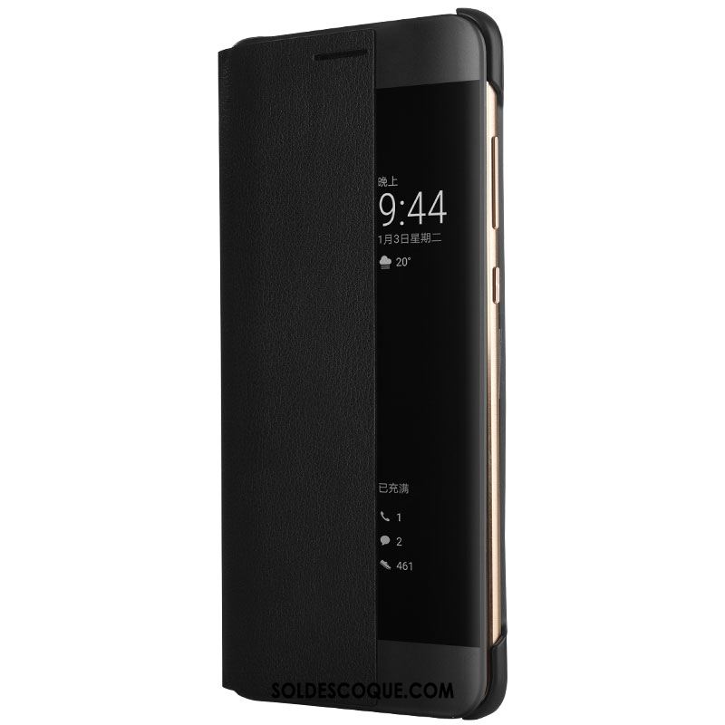 Coque Huawei Mate 10 Pro Clamshell Téléphone Portable Noir Étui En Cuir En Ligne