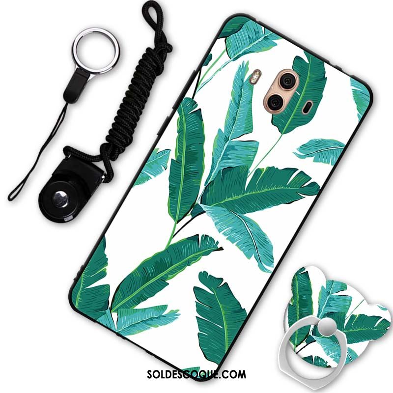 Coque Huawei Mate 10 Étui Téléphone Portable Incassable Fluide Doux Vert Pas Cher