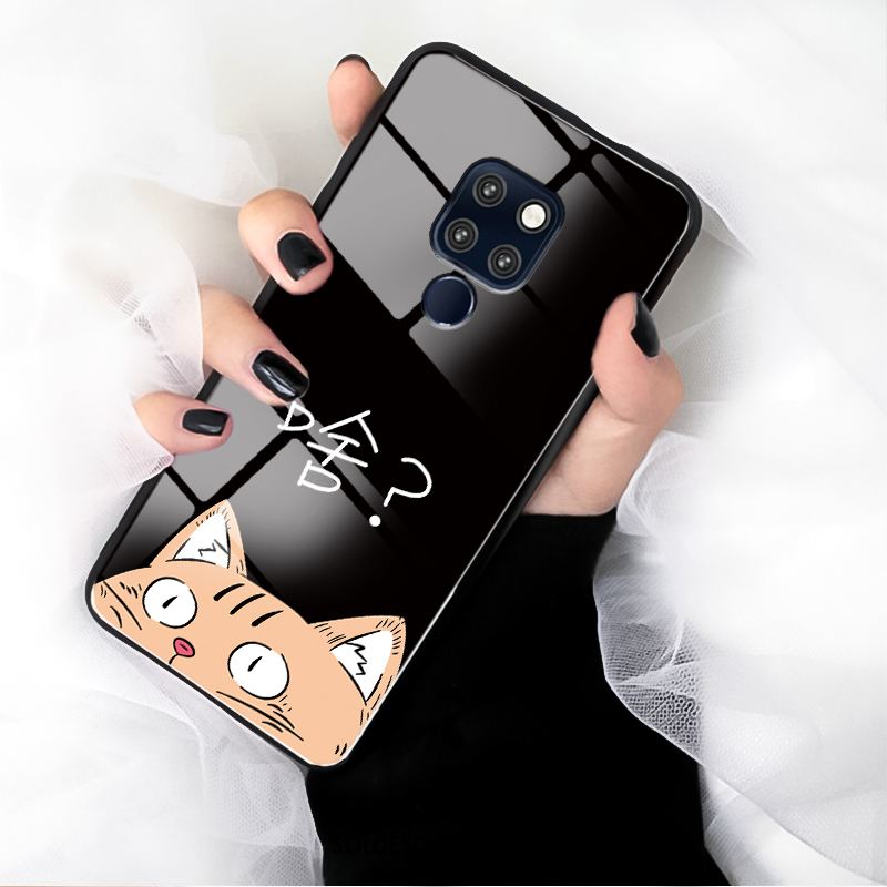 Coque Huawei Mate 20 Dessin Animé Verre Trempé Étui Chat Protection Soldes