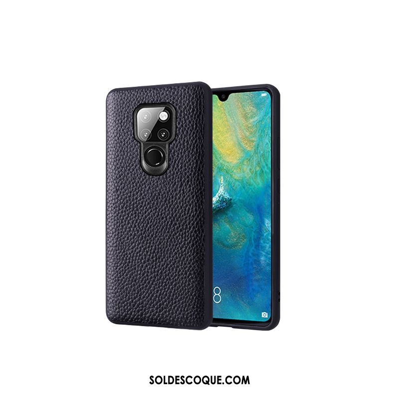 Coque Huawei Mate 20 Incassable Protection Personnalité Cuir Véritable Créatif Soldes