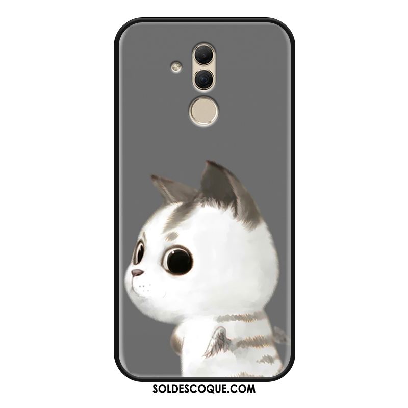 Coque Huawei Mate 20 Lite Mignonne Dessin Animé Chat Gris Protection France