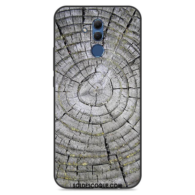 Coque Huawei Mate 20 Lite Peinture Incassable Créatif Bois Gris En Vente