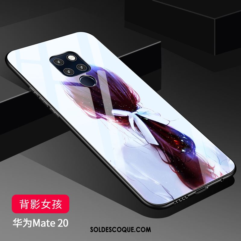 Coque Huawei Mate 20 Personnalité Blanc Tendance Protection Tout Compris Soldes