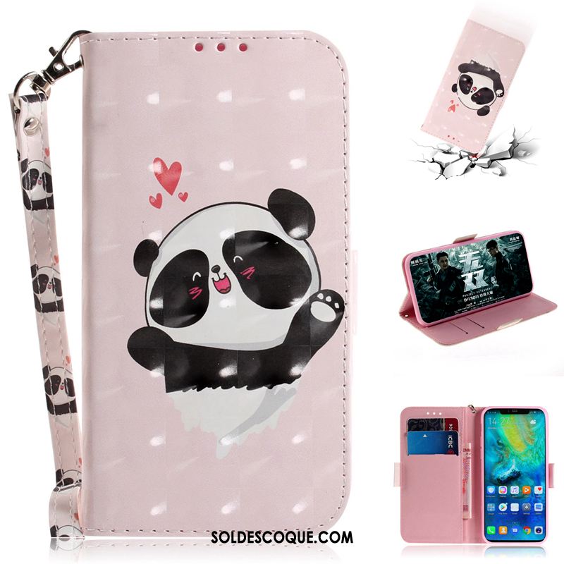 Coque Huawei Mate 20 Pro Rose Étui En Cuir Protection Incassable Téléphone Portable Soldes