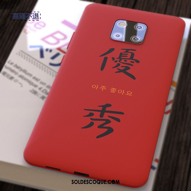 Coque Huawei Mate 20 Pro Rouge Tendance Silicone Téléphone Portable Créatif Pas Cher