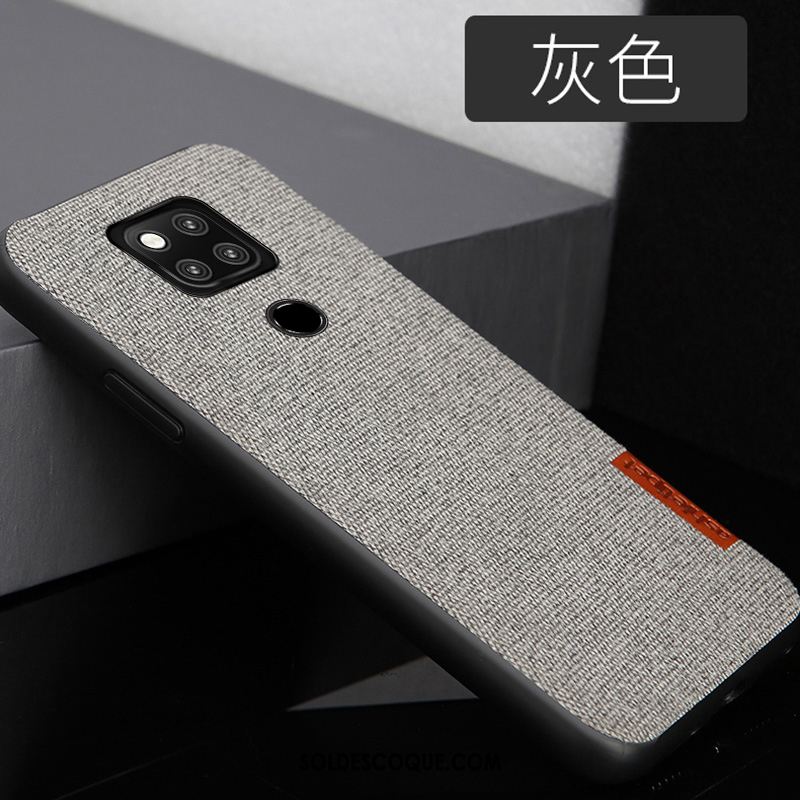 Coque Huawei Mate 20 Protection Gris Étui En Cuir Incassable Modèle Fleurie Housse Soldes