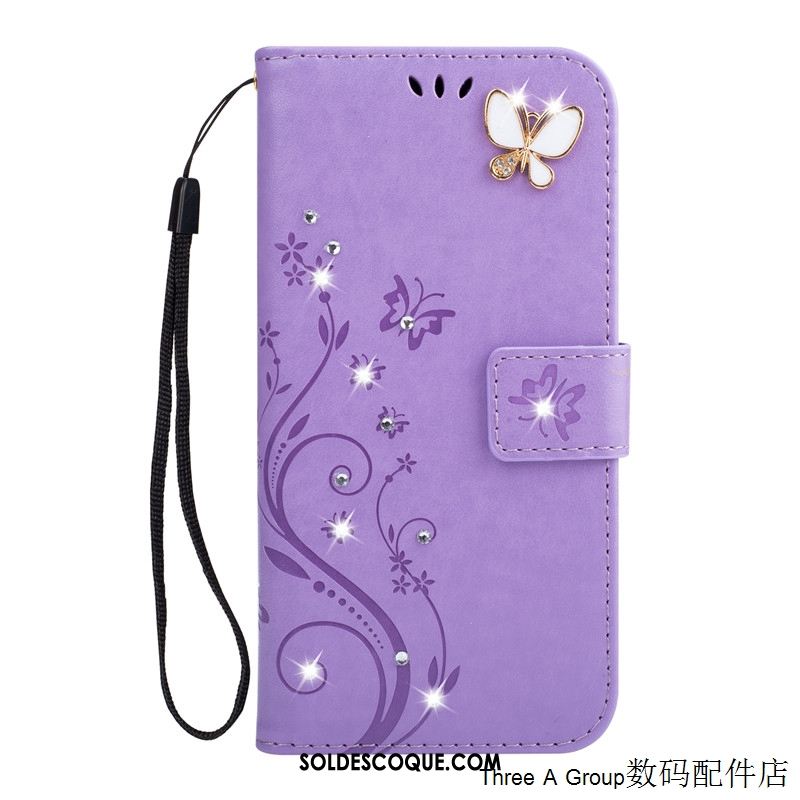 Coque Huawei Mate 20 Rs Étui Incassable Tout Compris Strass Violet Soldes