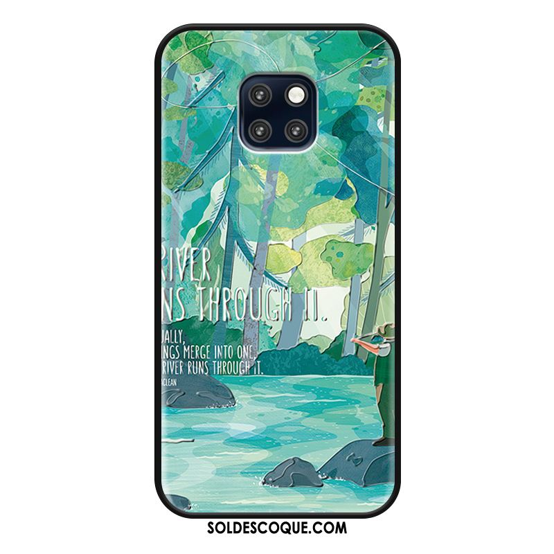 Coque Huawei Mate 20 Rs Étui Protection Fleur Petit Vert En Vente