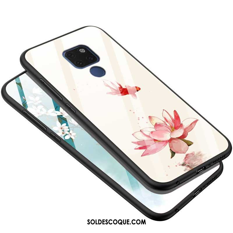 Coque Huawei Mate 20 X Créatif Verre Trempé Téléphone Portable Incassable Blanc Pas Cher