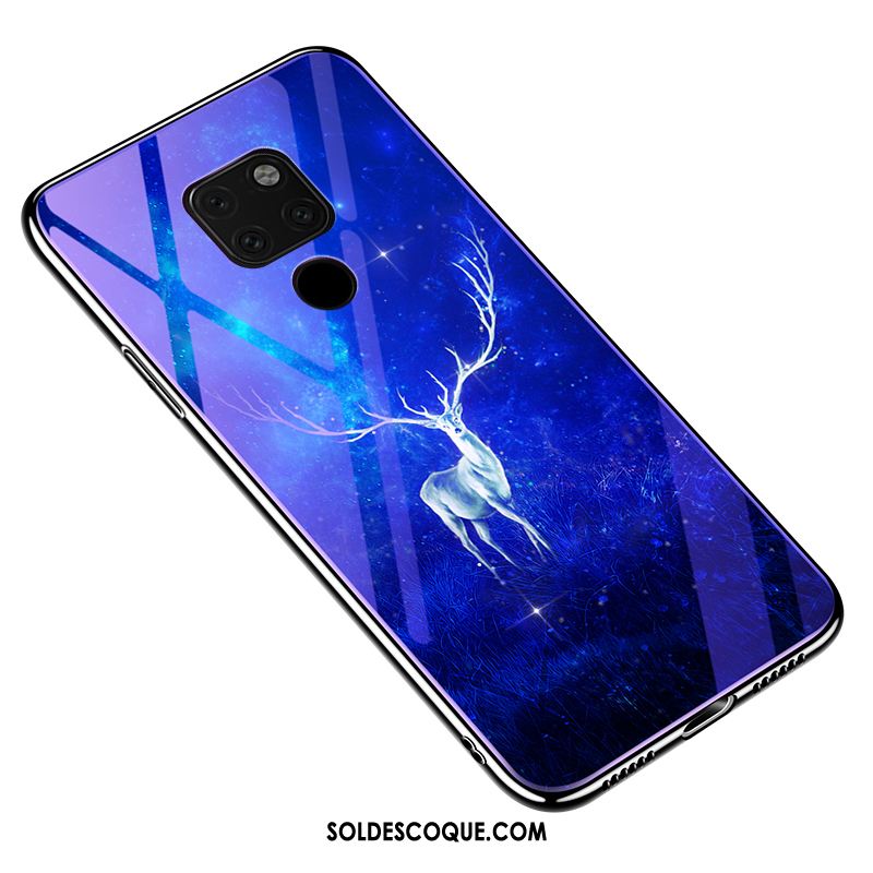 Coque Huawei Mate 20 X Personnalité Couvercle Arrière Protection Fluide Doux Bleu En Ligne