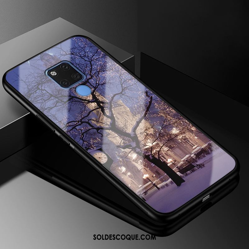 Coque Huawei Mate 20 X Tout Compris Verre Protection Incassable Violet Soldes