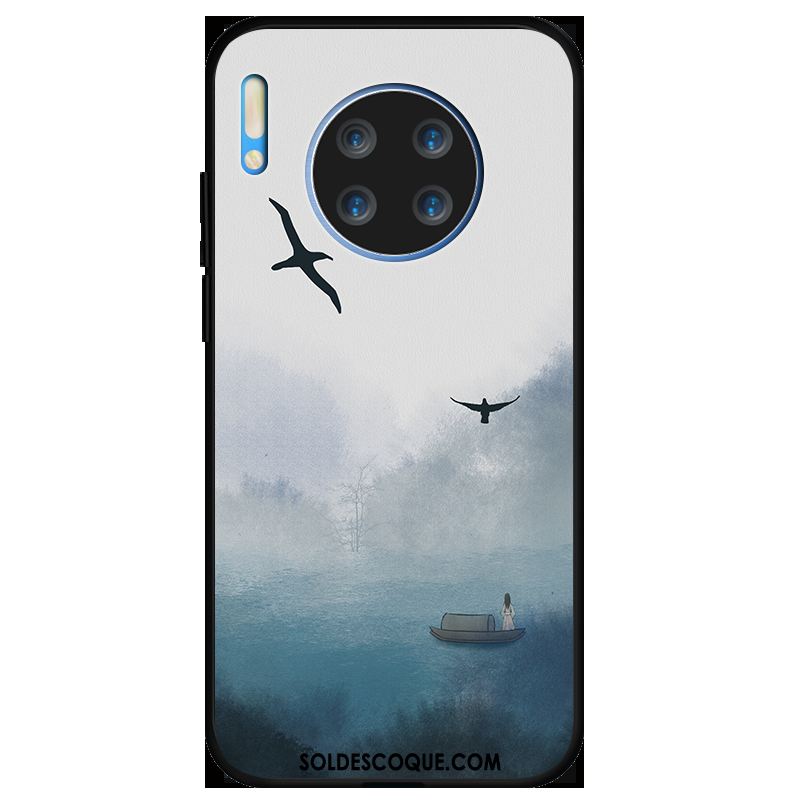 Coque Huawei Mate 30 Anneau Étui Téléphone Portable Fluide Doux Antidérapant Housse En Ligne