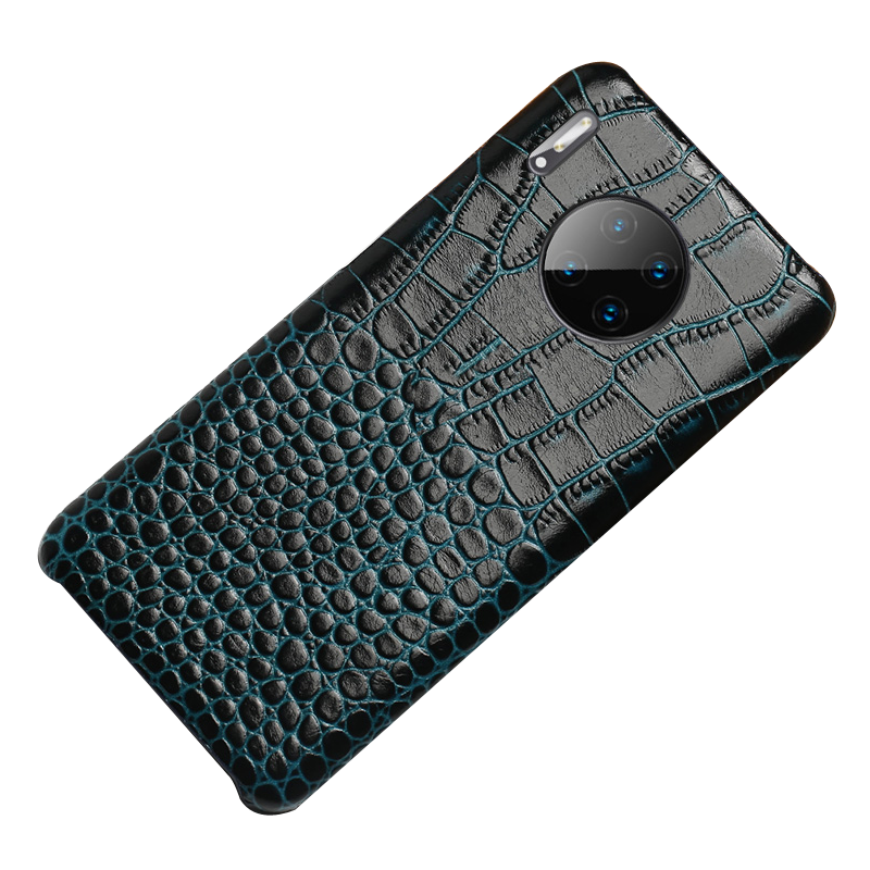 Coque Huawei Mate 30 Crocodile Modèle Classic Protection Noir Téléphone Portable Housse Pas Cher