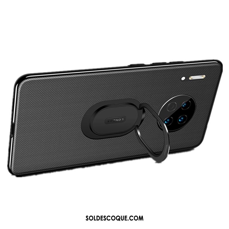 Coque Huawei Mate 30 Pro Incassable Magnétisme Noir Créatif Support En Ligne