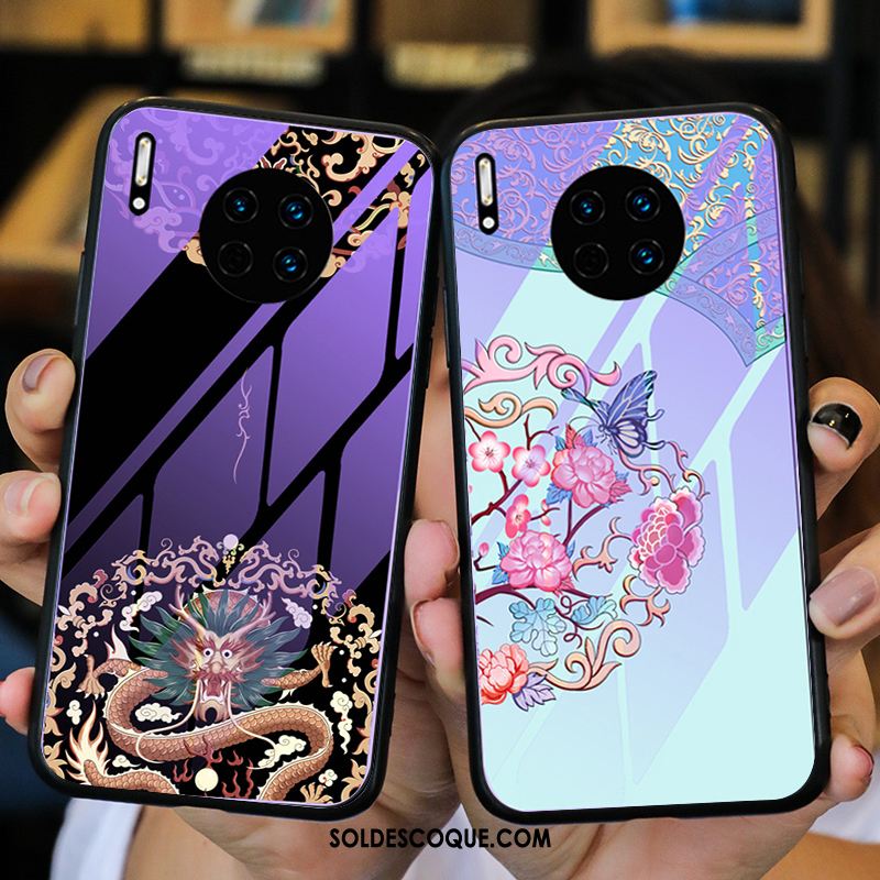 Coque Huawei Mate 30 Pro Luxe Violet Téléphone Portable Amoureux Personnalité En Ligne