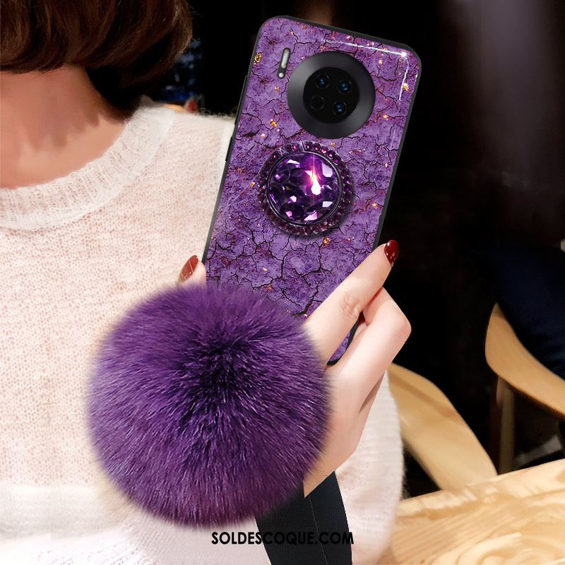 Coque Huawei Mate 30 Pro Peluche Tendance Étui Modèle Fleurie Silicone Housse En Vente