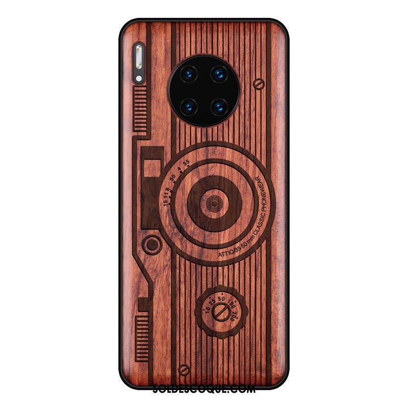 Coque Huawei Mate 30 Pro Téléphone Portable Nouveau Créatif En Bois Personnalité Housse Soldes