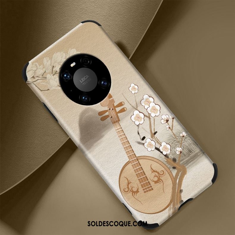 Coque Huawei Mate 40 Pro Vent Fluide Doux Téléphone Portable Étui Style Chinois Housse Soldes