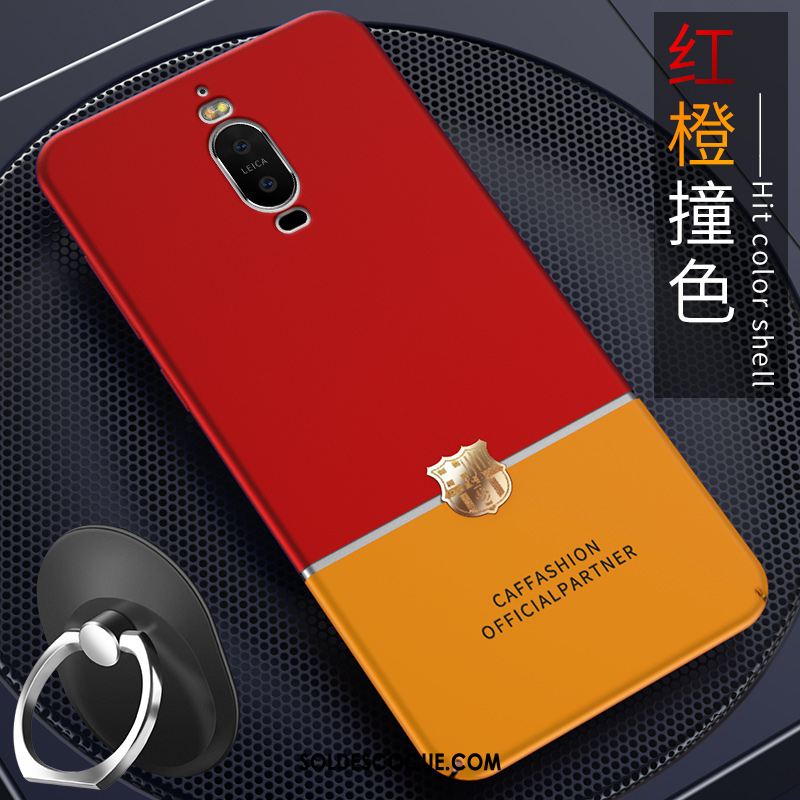 Coque Huawei Mate 9 Pro Rouge Membrane Téléphone Portable Tout Compris Étui Soldes