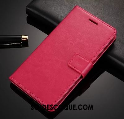 Coque Huawei Mate 9 Étui En Cuir Incassable Rouge Protection Silicone En Vente