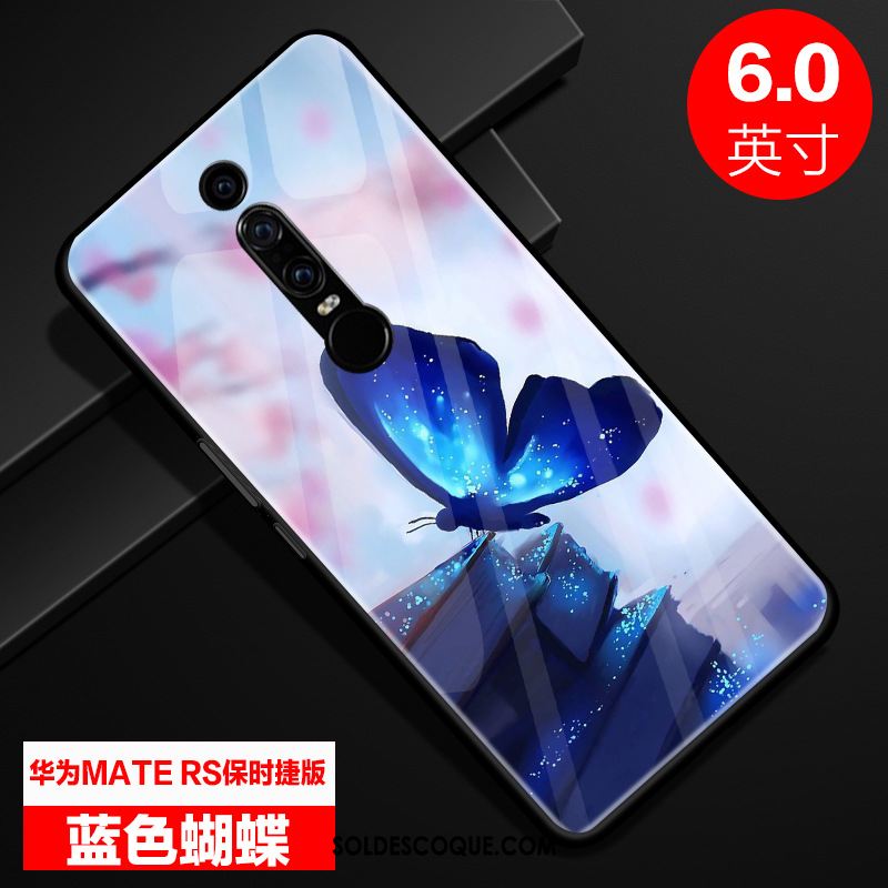 Coque Huawei Mate Rs Incassable Bleu Verre Protection Miroir France