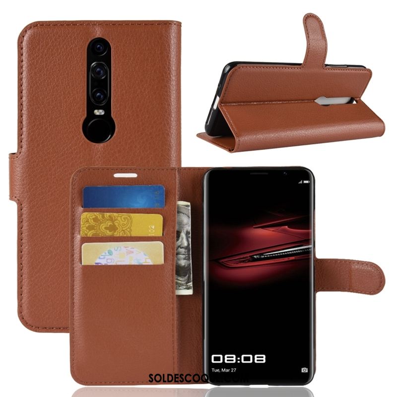 Coque Huawei Mate Rs Protection Téléphone Portable Modèle Fleurie Étui En Cuir Litchi France