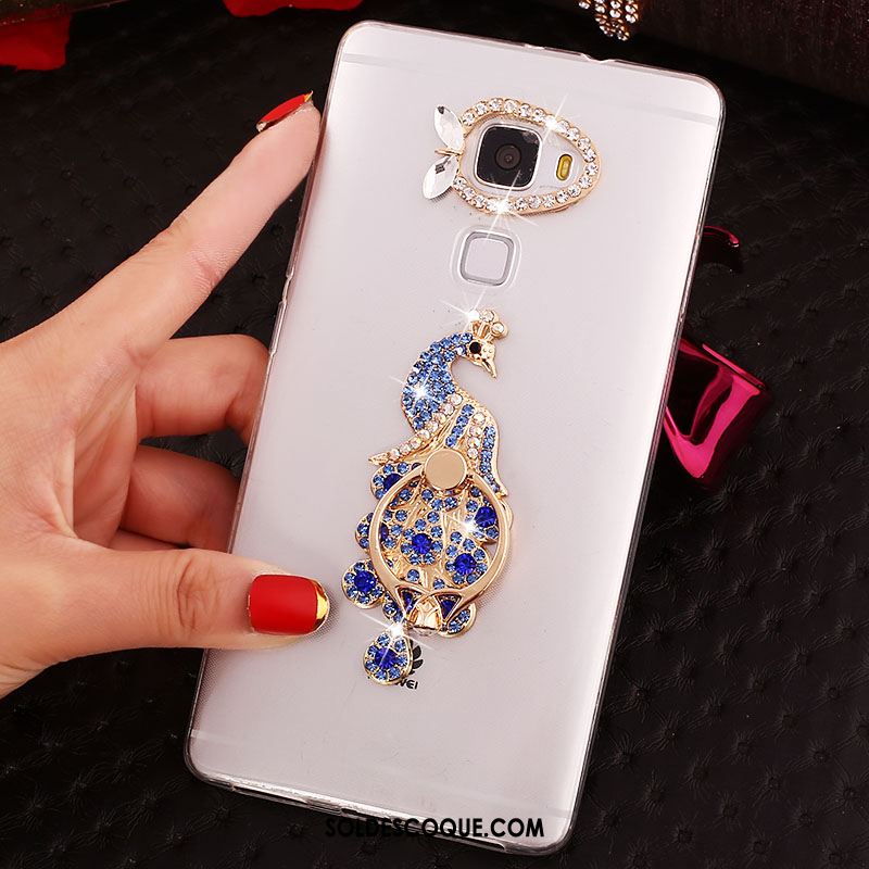 Coque Huawei Mate S Anneau Strass Étui Transparent Téléphone Portable Pas Cher