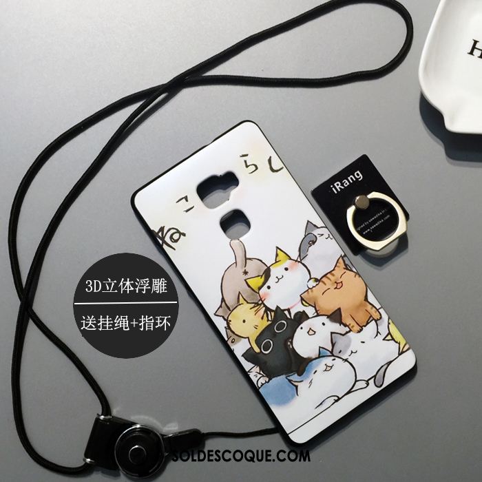 Coque Huawei Mate S Protection Blanc Tendance Poulet Silicone Pas Cher