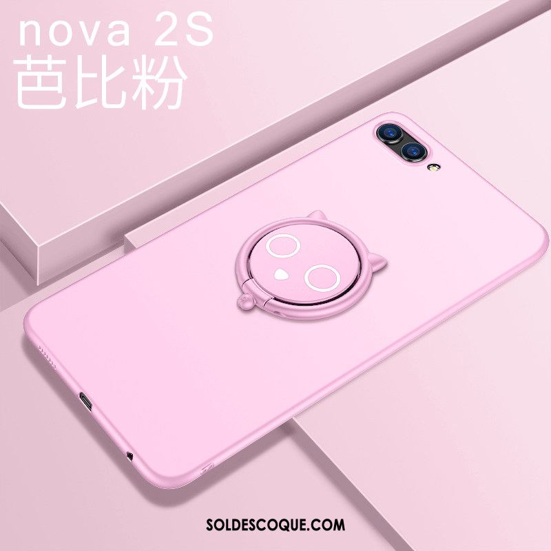 Coque Huawei Nova 2s Délavé En Daim Créatif Marque De Tendance Protection Fluide Doux Soldes