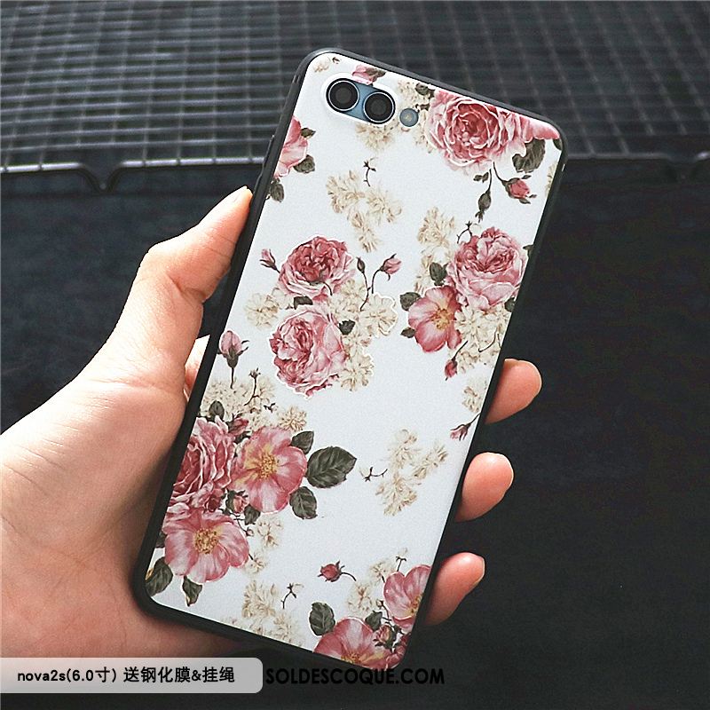 Coque Huawei Nova 2s Rose Créatif Téléphone Portable Tendance Incassable Soldes