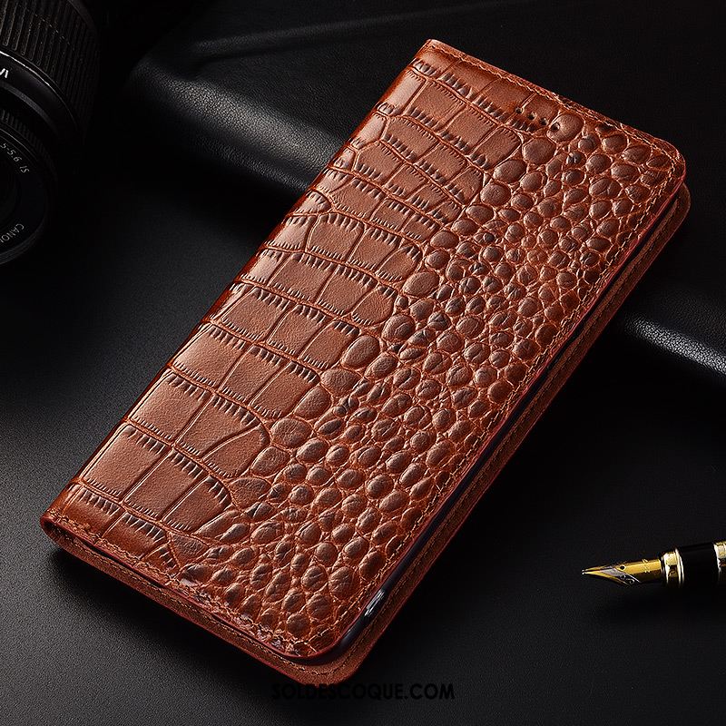 Coque Huawei Nova 2s Étui En Cuir Clamshell Crocodile Protection Incassable Pas Cher