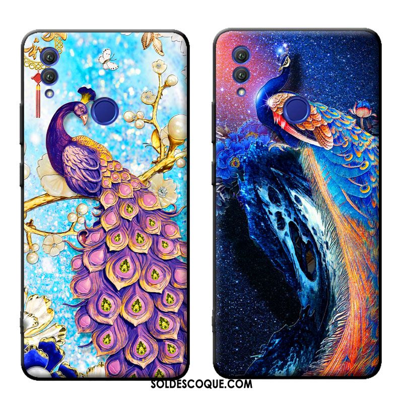 Coque Huawei Nova 3 Étui Gaufrage Paon Vent Fluide Doux Pas Cher