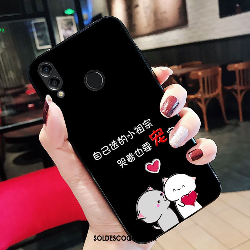 Coque Huawei Nova 3e Silicone Support Amoureux Dessin Animé Incassable Housse Pas Cher