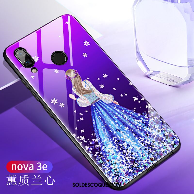 Coque Huawei Nova 3e Violet Lumineuses Mode Créatif Tout Compris Soldes