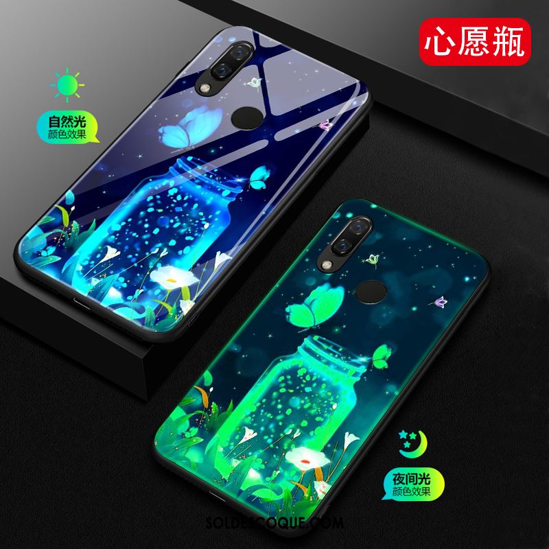 Coque Huawei Nova 3e Étui Créatif Lumineuses Bleu Incassable Soldes