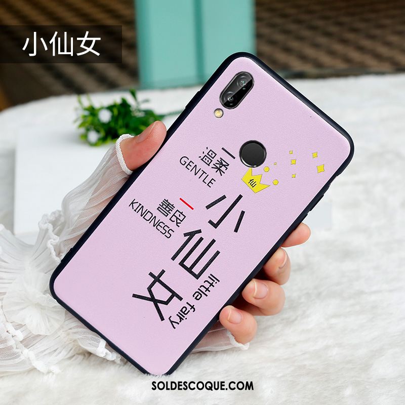 Coque Huawei Nova 3e Étui Téléphone Portable Protection Rose Marque De Tendance Pas Cher