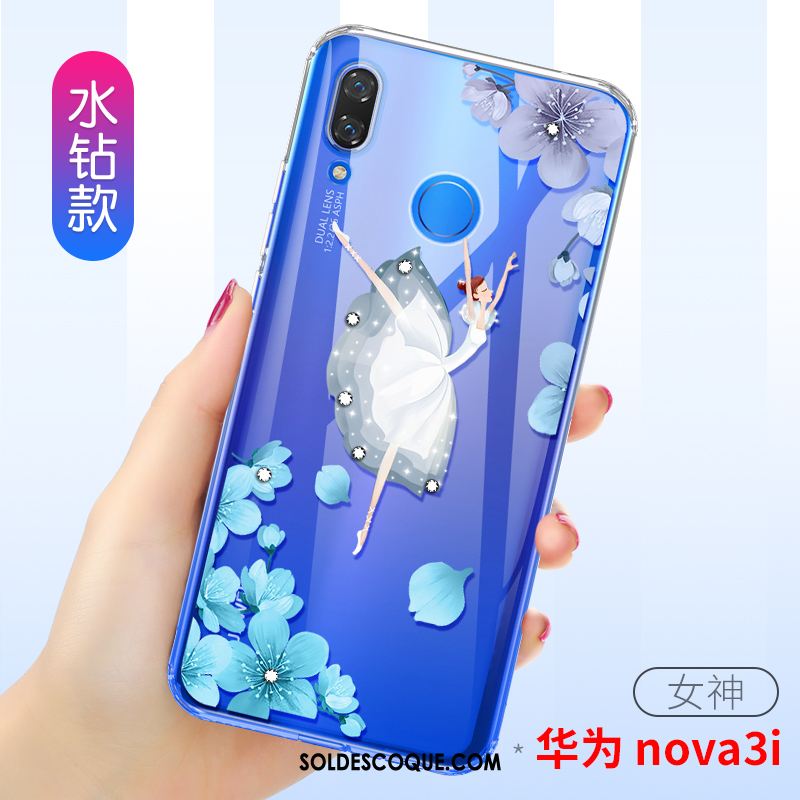 Coque Huawei Nova 3i Charmant Fluide Doux Téléphone Portable Luxe Transparent Pas Cher