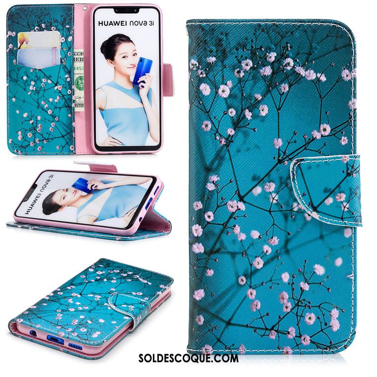 Coque Huawei Nova 3i Dessin Animé Protection Étui En Cuir Clamshell Fluide Doux Soldes