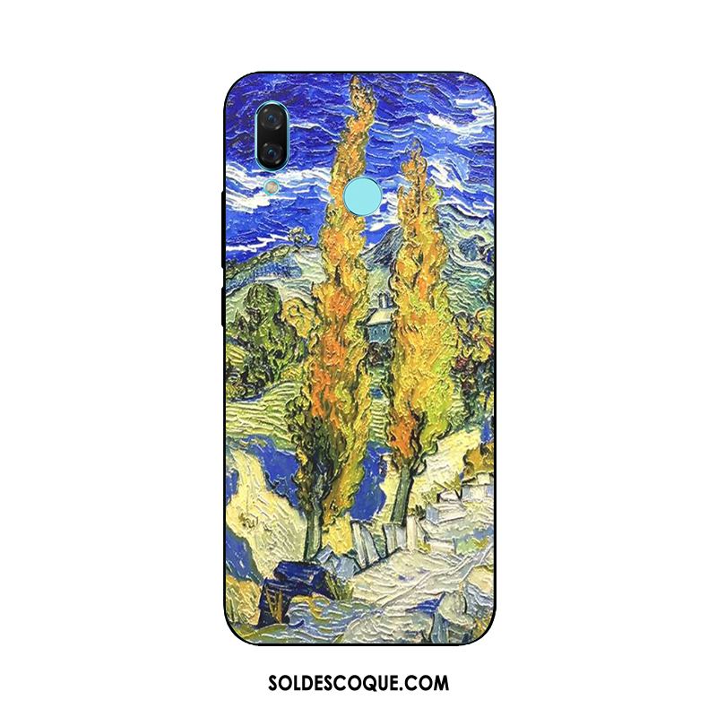 Coque Huawei Nova 3i Europe Gaufrage Étui Ornements Suspendus Peinture À L'huile Soldes