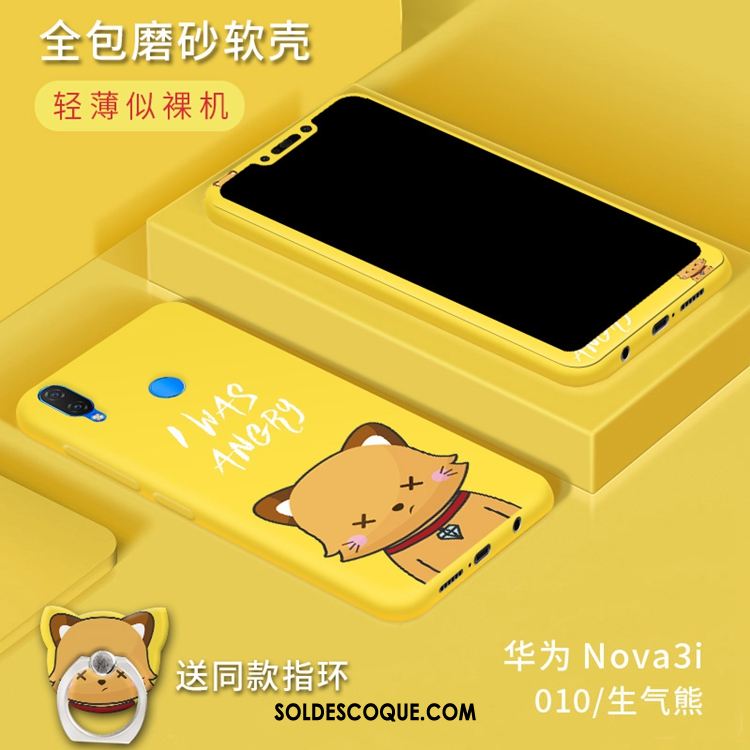 Coque Huawei Nova 3i Tendance Tempérer Fluide Doux Tout Compris Jaune En Vente