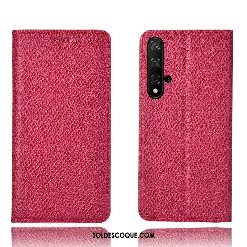 Coque Huawei Nova 5t Tout Compris Modèle Fleurie Mesh Cuir Véritable Téléphone Portable Pas Cher