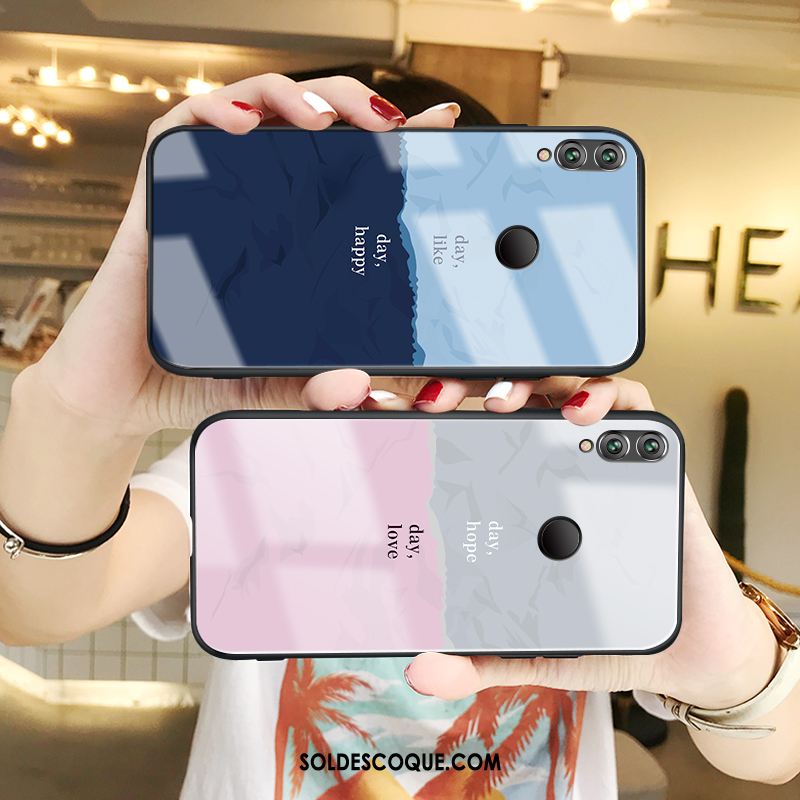 Coque Huawei P Smart 2019 Bleu Personnalité Créatif Amoureux Jeunesse En Vente