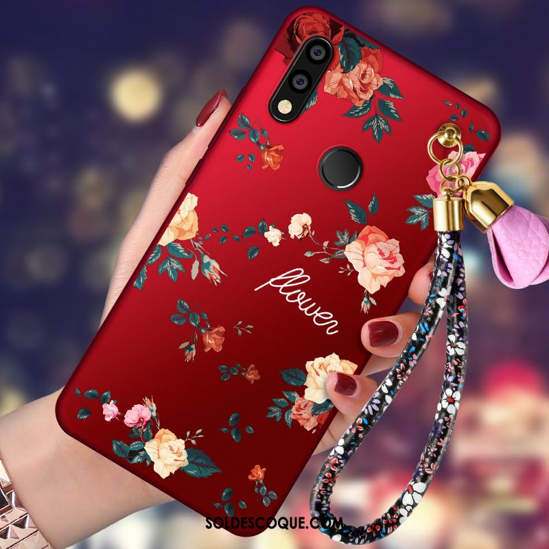 Coque Huawei P Smart 2019 Fluide Doux Rouge Incassable Téléphone Portable Nouveau En Vente