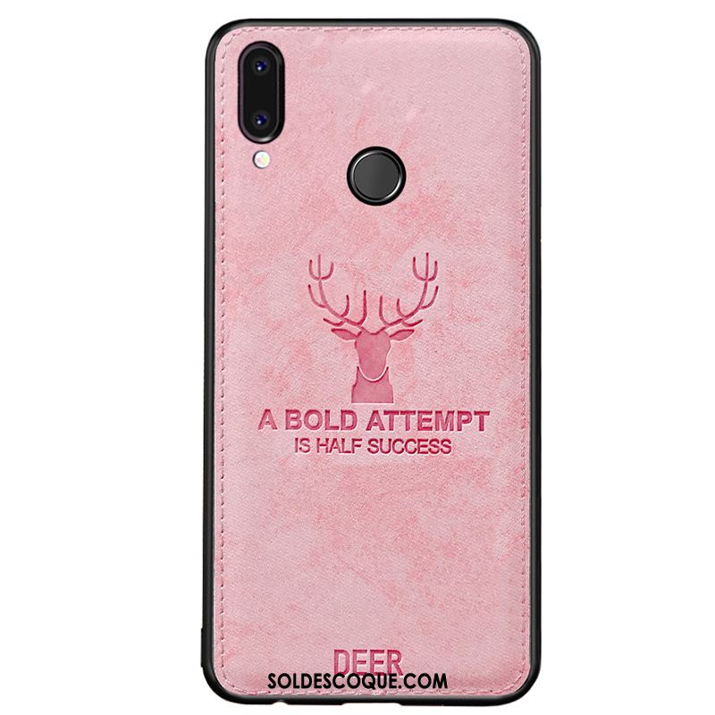 Coque Huawei P Smart 2019 Jeunesse Fluide Doux Téléphone Portable Protection Tissu Housse Soldes