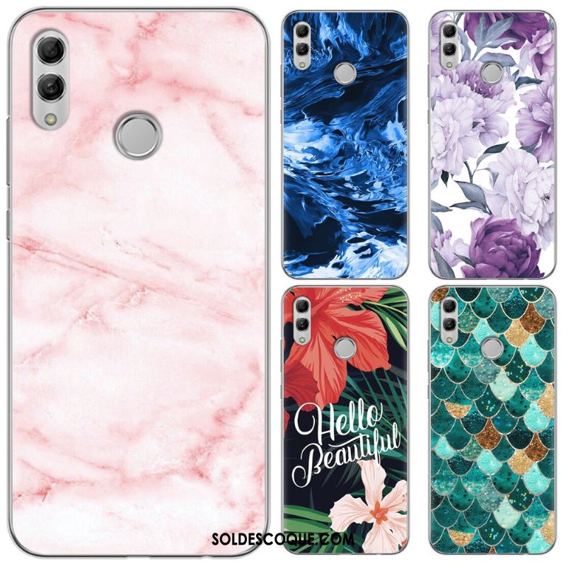 Coque Huawei P Smart 2019 Jeunesse Téléphone Portable Rose Étui Fluide Doux Housse Soldes