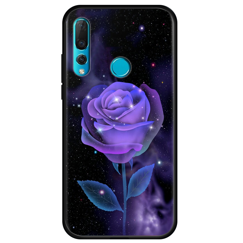 Coque Huawei P Smart+ 2019 Nouveau Fluide Doux Violet Téléphone Portable Ornements Suspendus En Ligne