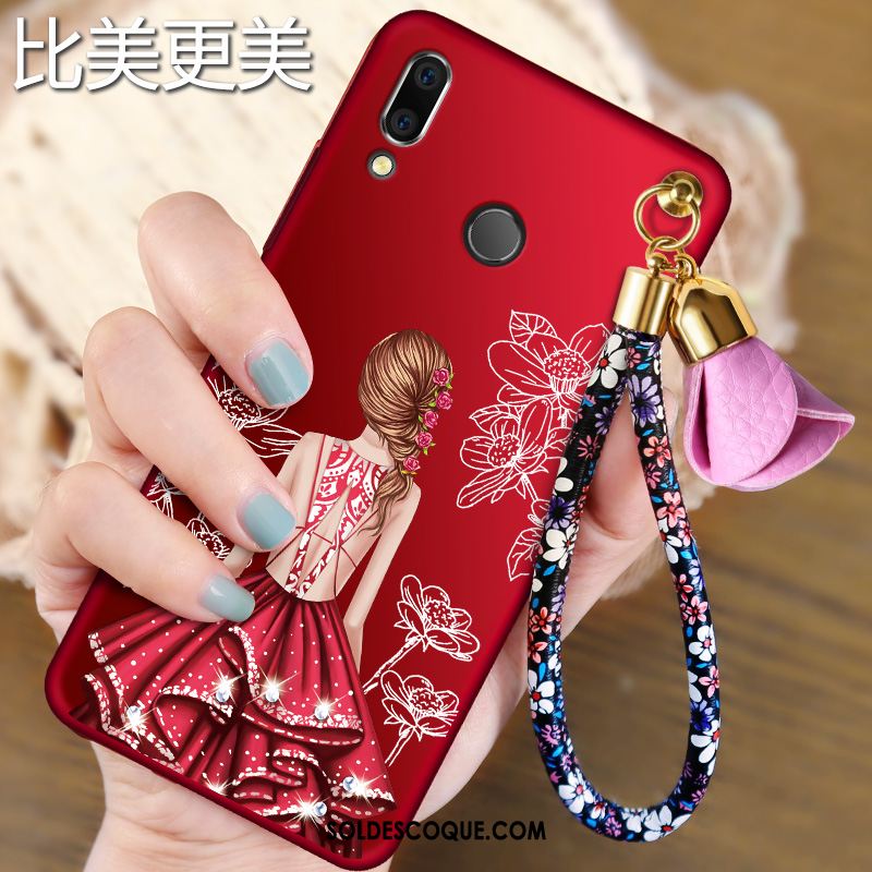 Coque Huawei P Smart 2019 Personnalité Jeunesse Tendance Rouge Silicone En Ligne