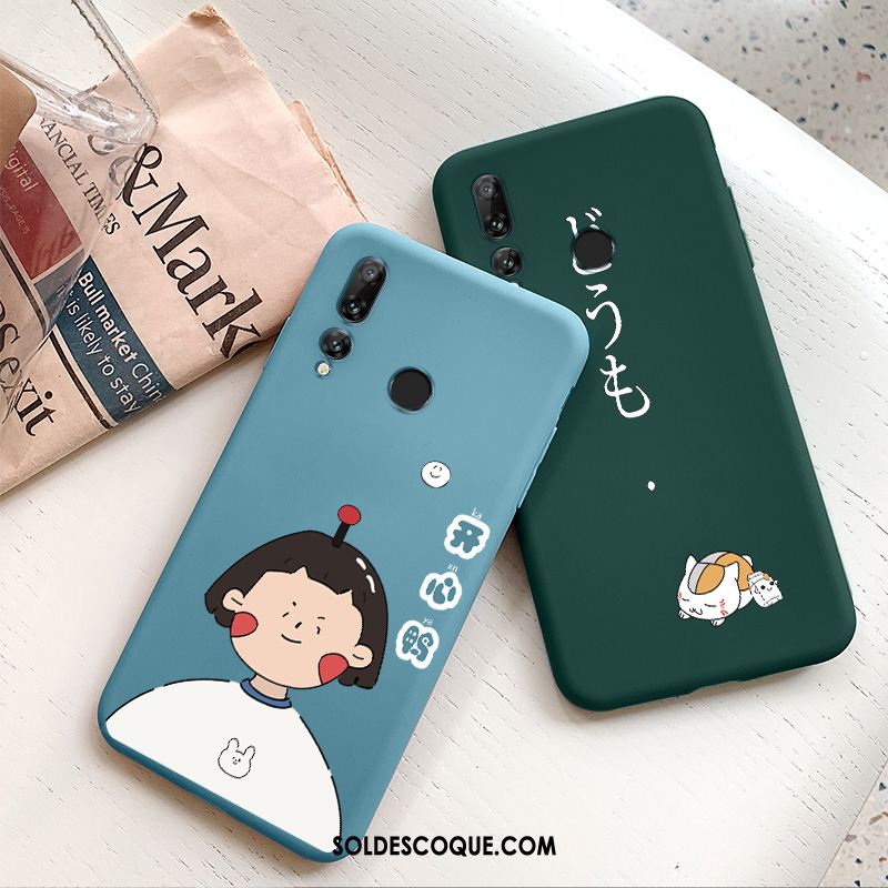 Coque Huawei P Smart+ 2019 Silicone Vert Créatif Incassable Très Mince Soldes