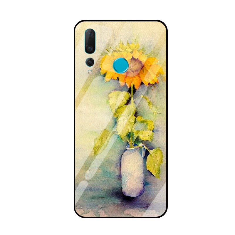 Coque Huawei P Smart+ 2019 Simple Tournesol Frais Petit Téléphone Portable Pas Cher